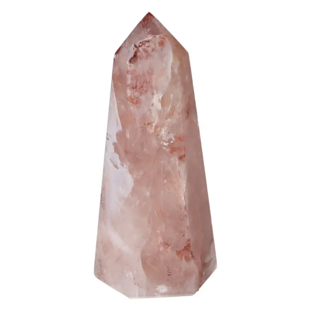 Polished Point Hematoide crystal by Sylvia Crystals, showcasing luxury and divine energy with natural elegance and beauty.