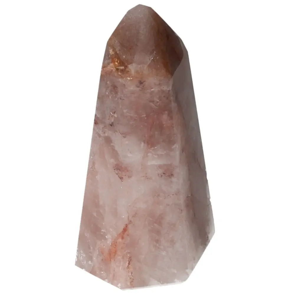 Polished Point Hematoide crystal from Sylvia Crystals, featuring a smooth finish and elegant design, perfect for luxury decoration.