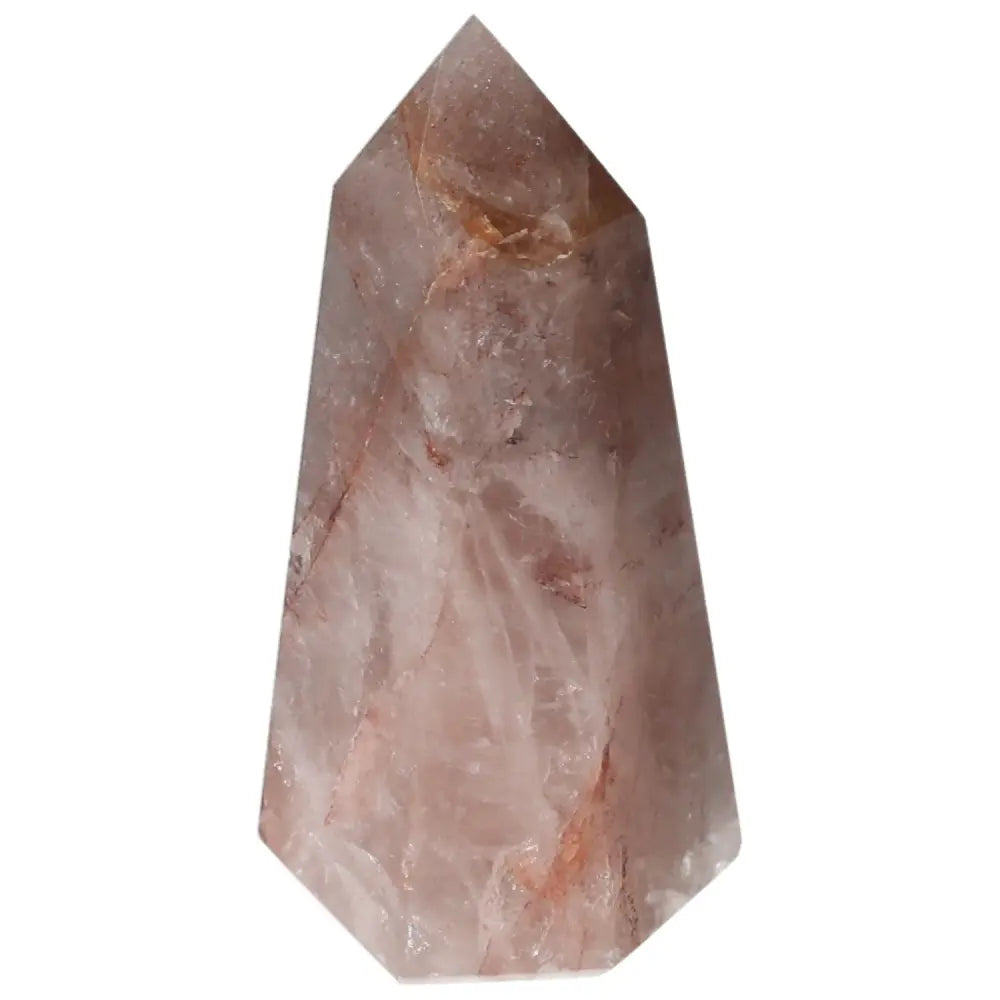 Polished Point Hematoide luxury crystal from Sylvia Crystals, smooth polished surface showcasing natural beauty and energy.
