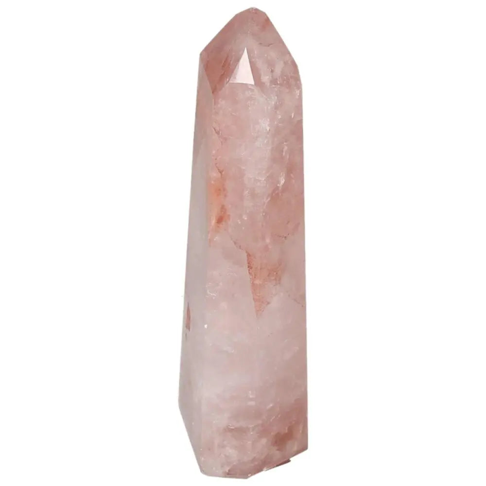 Polished Point Hematoide gemstone by Sylvia Crystals, featuring expertly crafted hematoid quartz with a luxurious finish.