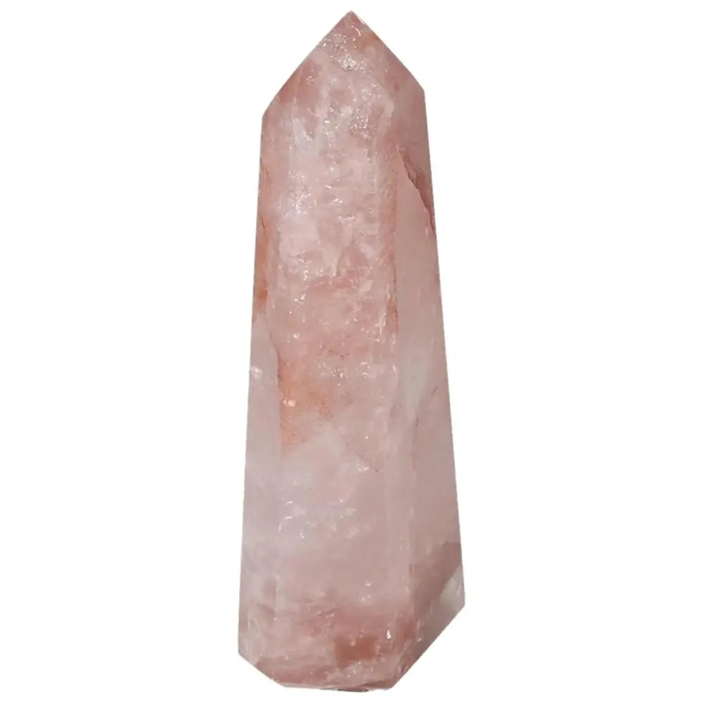 Polished Point Hematoide by Sylvia Crystals, luxury hematoid quartz gemstone.