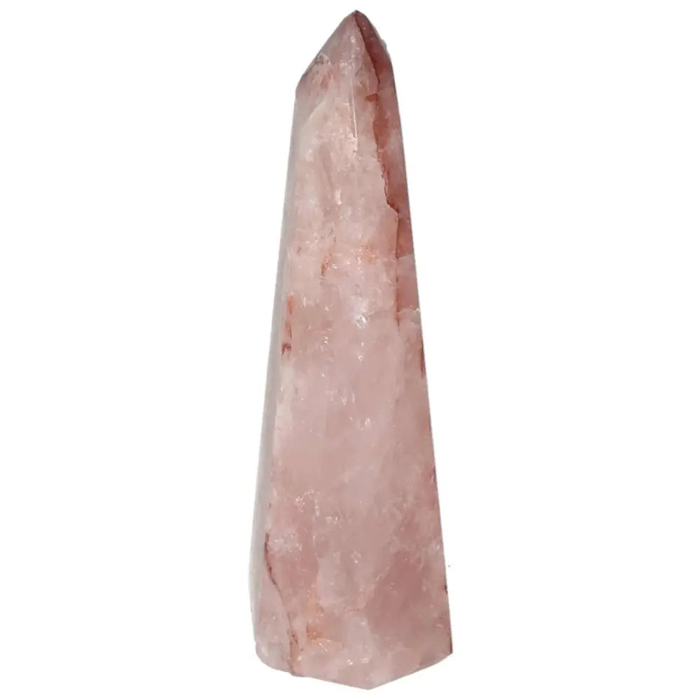 Polished Point Hematoide crystal from Sylvia Crystals, exemplifying elegance and divine energy, showcased in a premium, earthly design.