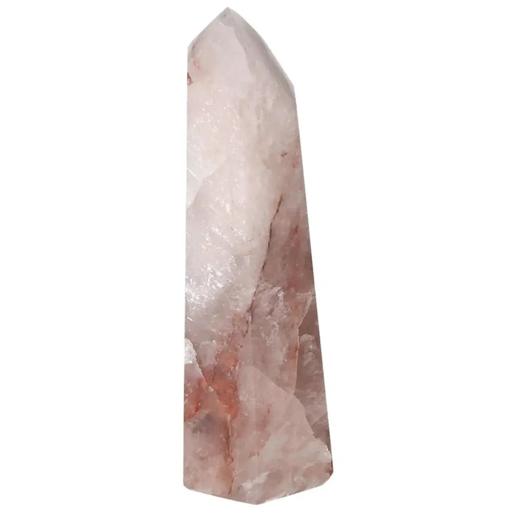 Polished Point Hematoide crystal from Sylvia Crystals, showcasing its natural allure and elegance, perfect for collection enhancement.