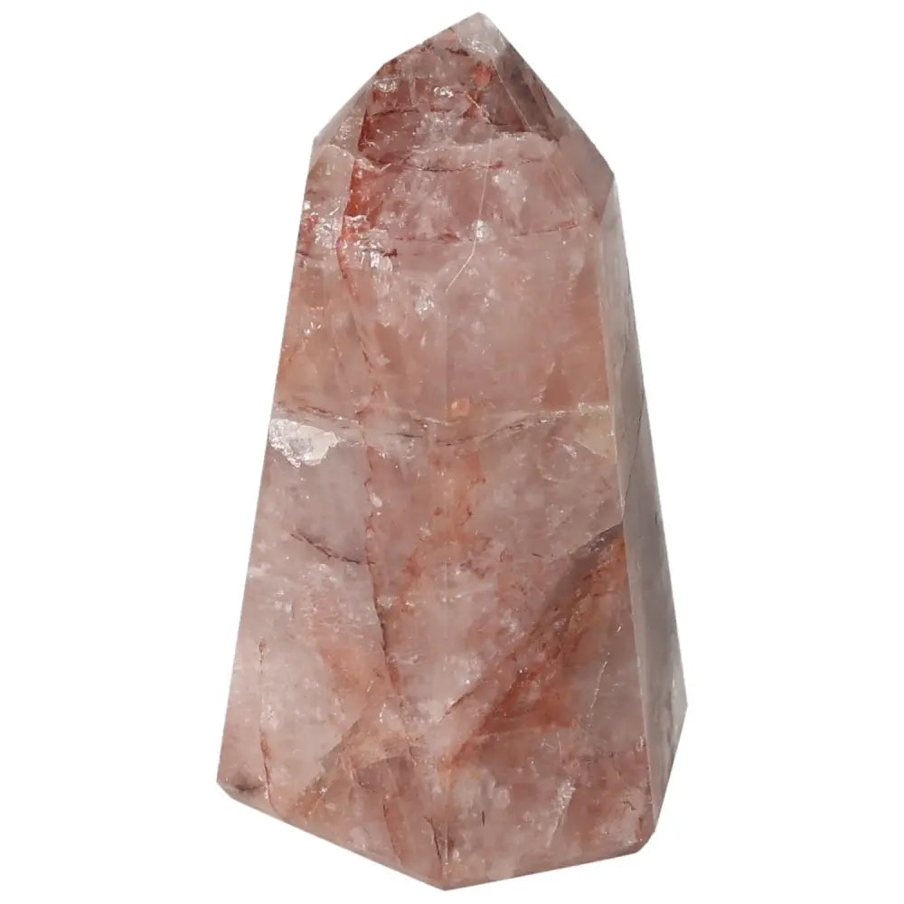 Polished Point Hematoide crystal, showcasing premium quality and elegance, ideal for spiritual connection and meditation focus.