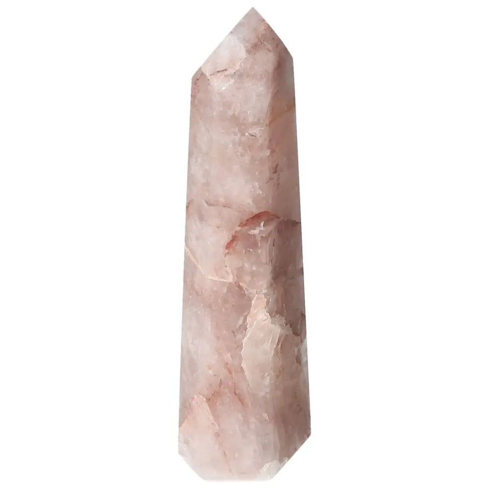 Polished Point Hematoide crystal by Sylvia Crystals, showcasing exquisite artistry and spiritual essence.