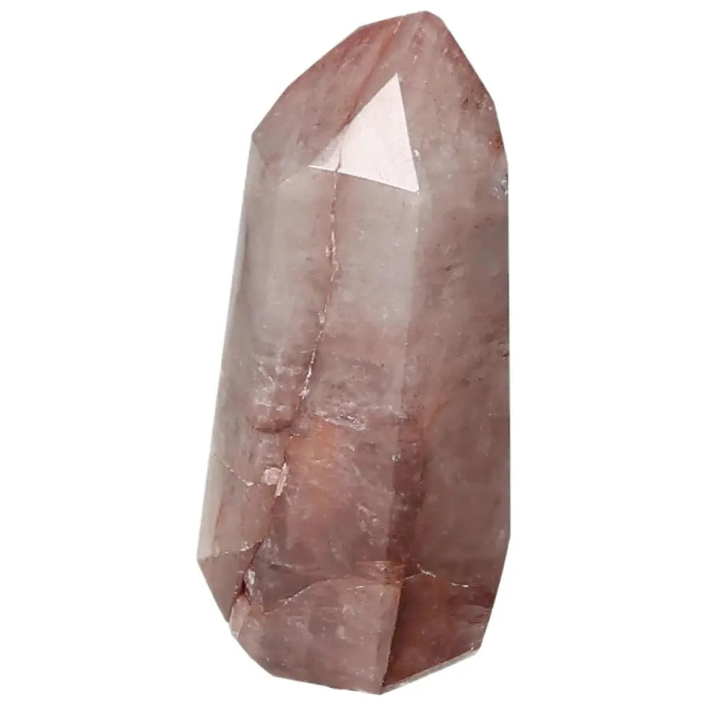Polished Point Hematoide Crystal from Sylvia Crystals, showcasing its unique luxury and spiritual qualities.