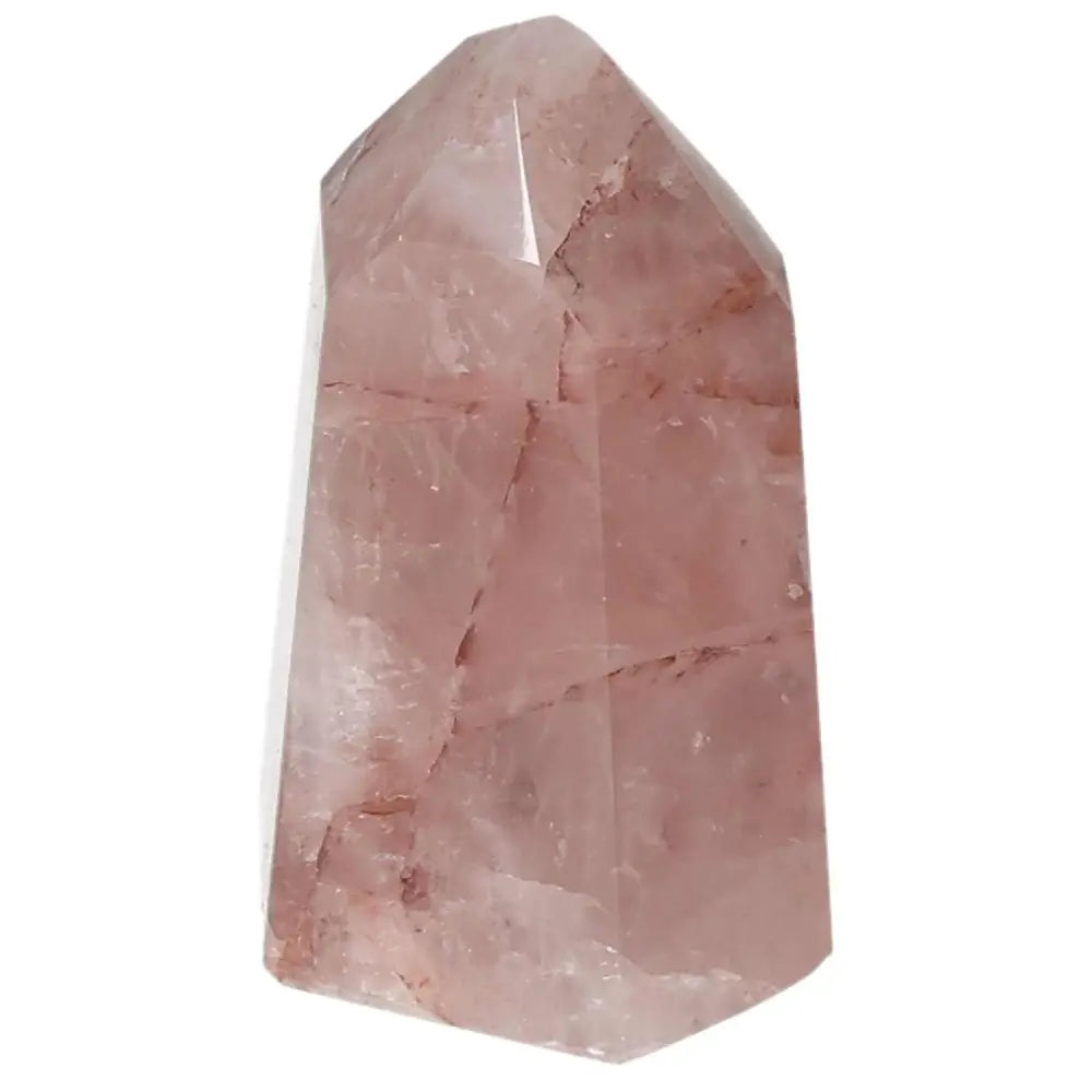 Polished Point Hematoide crystal from Sylvia Crystals, showcasing its natural beauty and divine luxury.
