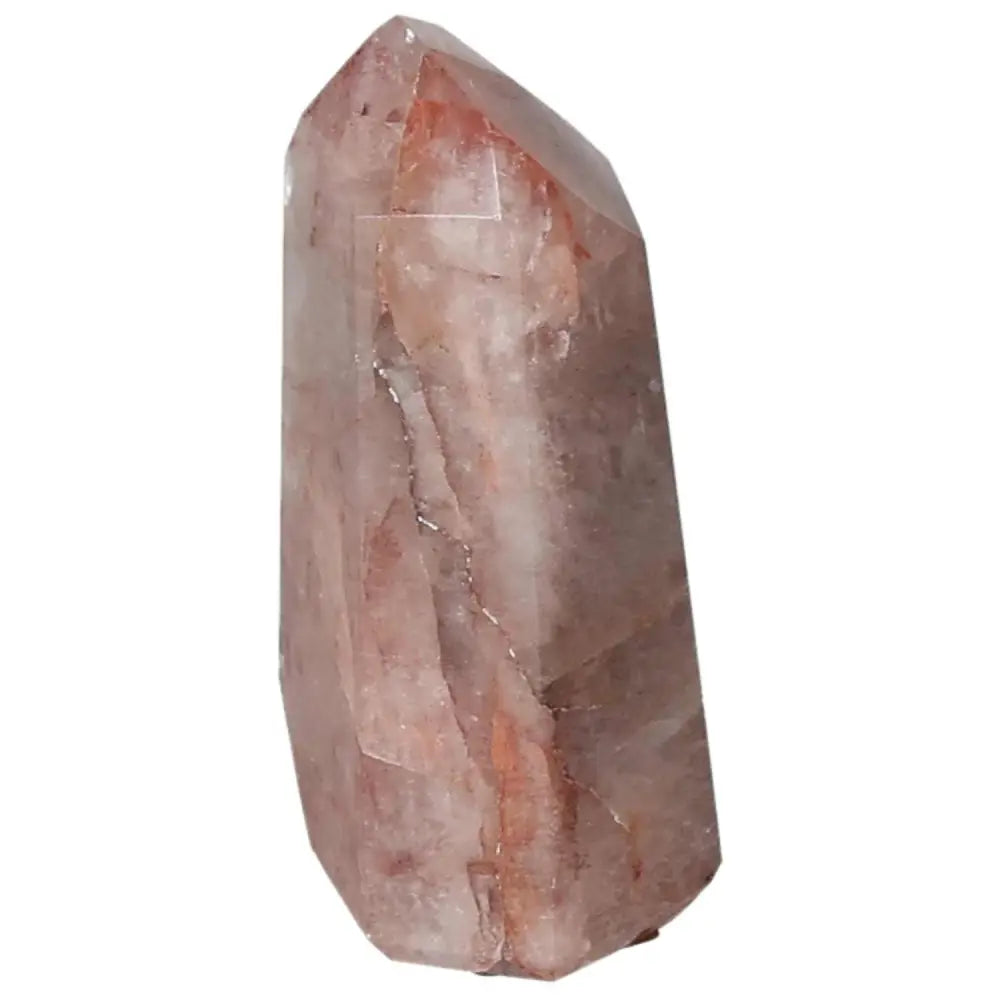 Polished Point Hematoide crystal from Sylvia Crystals, showcasing its elegant, luxurious appearance and unique spiritual properties.