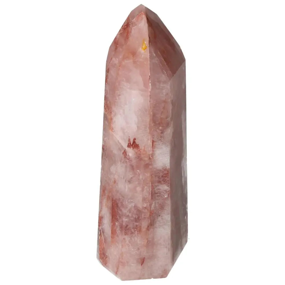 Polished Point Hematoide crystal from Sylvia Crystals exuding beauty and spirituality, perfect for harmonizing spirit and matter.