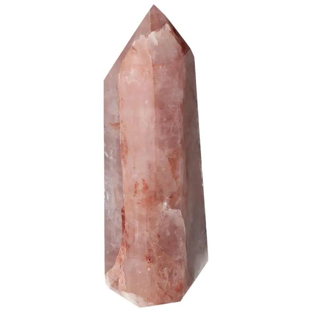 Polished Point Hematoide Crystal from Sylvia Crystals, showcasing a harmonious blend of beauty and spiritual energy.