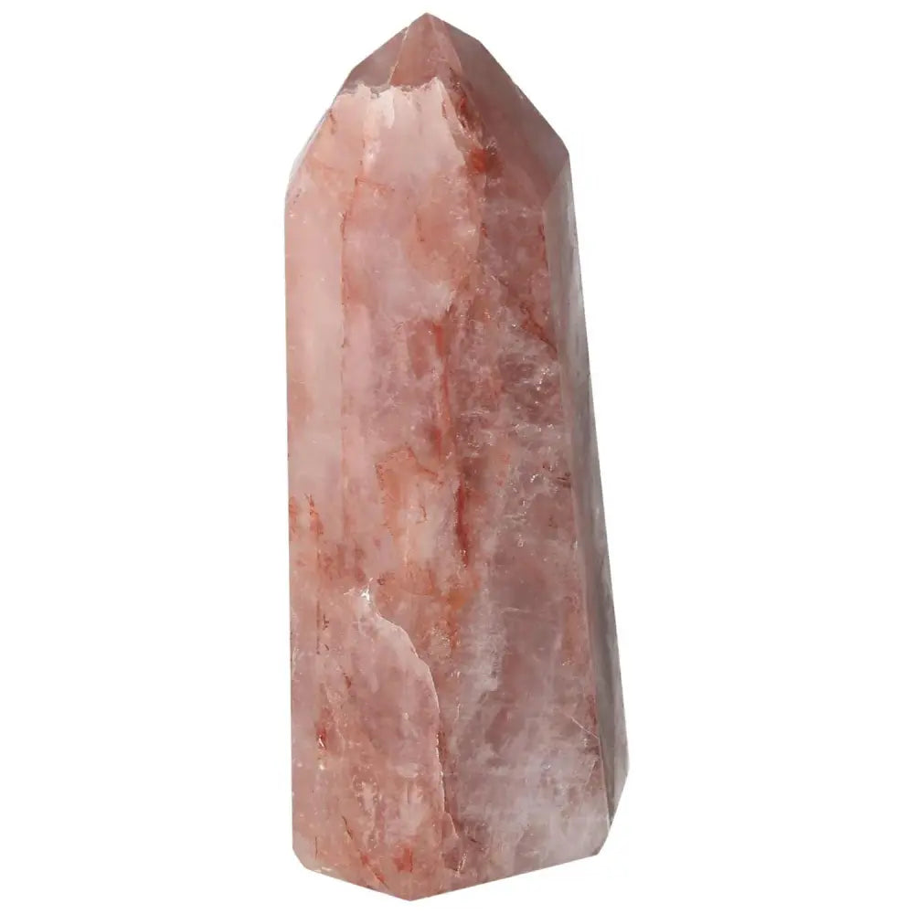 Exquisite Polished Point Hematoide crystal from Sylvia Crystals, known for its spiritual harmony and aesthetic beauty.