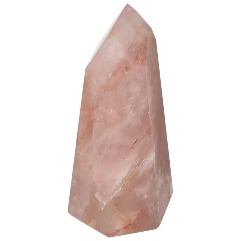 Polished Point Hematoide gemstone by Sylvia Crystals showcasing luxury and spirituality.