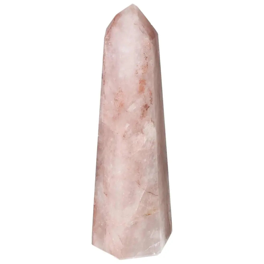 Polished Point Hematoide crystal from Sylvia Crystals, showcasing captivating hues and spiritual elegance.