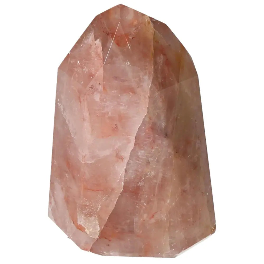Polished Point Hematoide crystal from Sylvia Crystals, enhancing focus and clarity with luxury and spirituality.