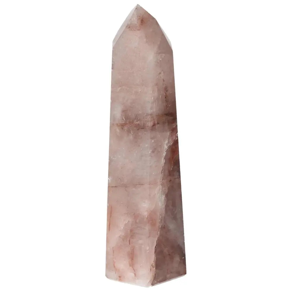 Polished Point Hematoide crystal from Sylvia Crystals, embodying harmony of spirit and matter, with flawlessly polished surface.