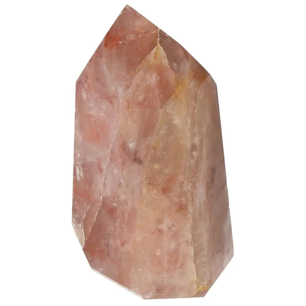 Polished Point Hematoide crystal from Sylvia Crystals, enhancing focus and clarity with luxurious, spiritual energy.