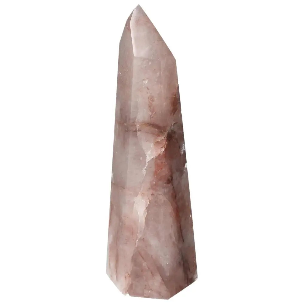 Polished Point Hematoide crystal from Sylvia Crystals, enhancing spiritual wellbeing with its meticulously handpicked design.