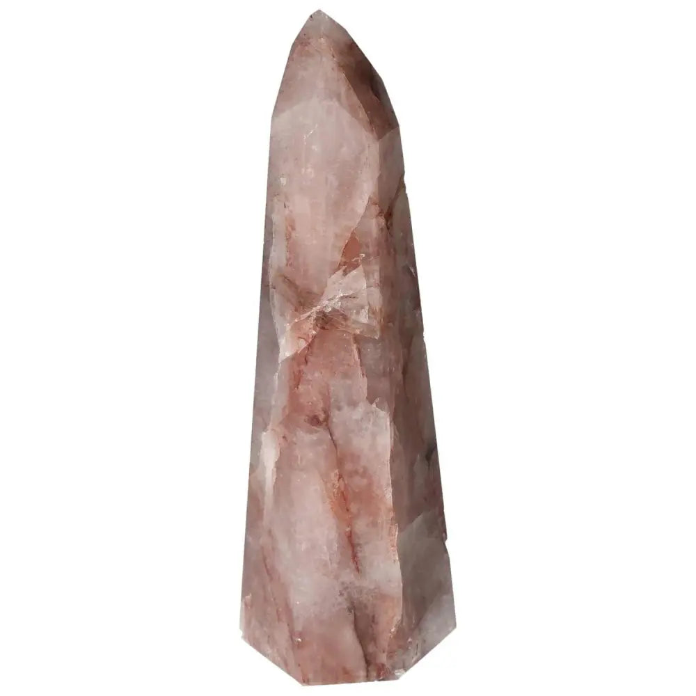 Polished Point Hematoide crystal from Sylvia Crystals, enhancing spiritual wellbeing with its flawless, handpicked design.