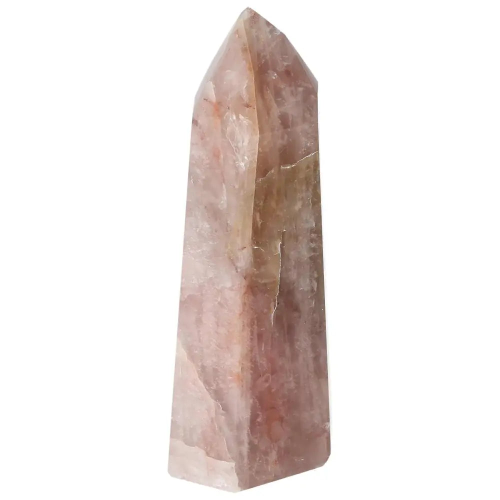 Polished Point Hematoide Crystal from Sylvia Crystals collection, symbolizing luxury, spiritual clarity, and inner strength.