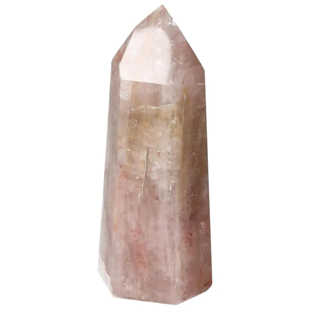 Polished Point Hematoide crystal from Sylvia Crystals collection, symbolizing inner strength and spiritual clarity.