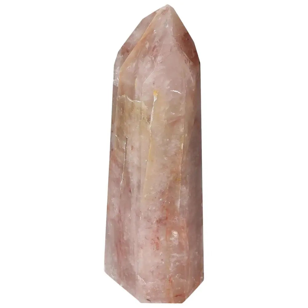 Polished Point Hematoide Crystal from Sylvia Crystals Collection, showcasing luxury and spiritual clarity.