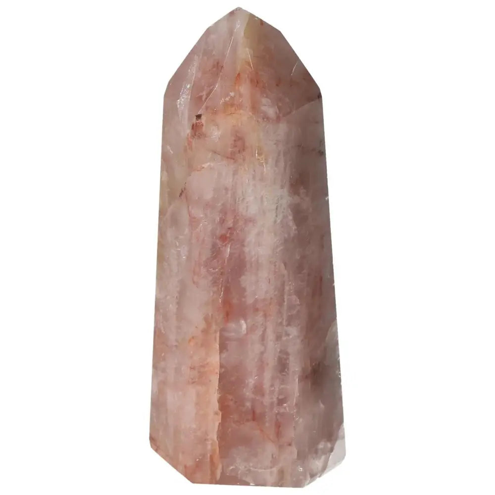 Polished Point Hematoide crystal from Sylvia Crystals, showcasing luxury and spiritual clarity.