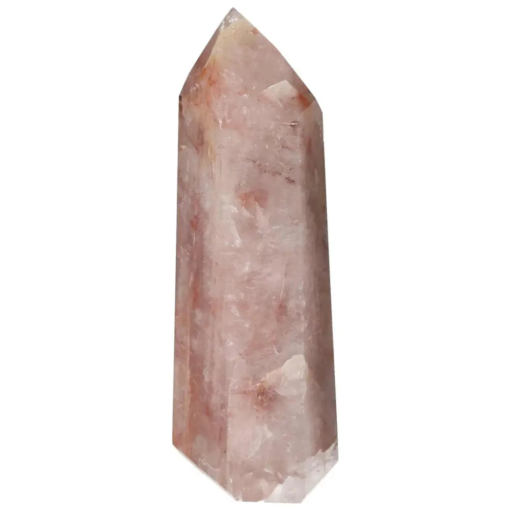 Polished Point Hematoide crystal piece from Sylvia Crystals, showcasing luxurious and spiritual elegance.