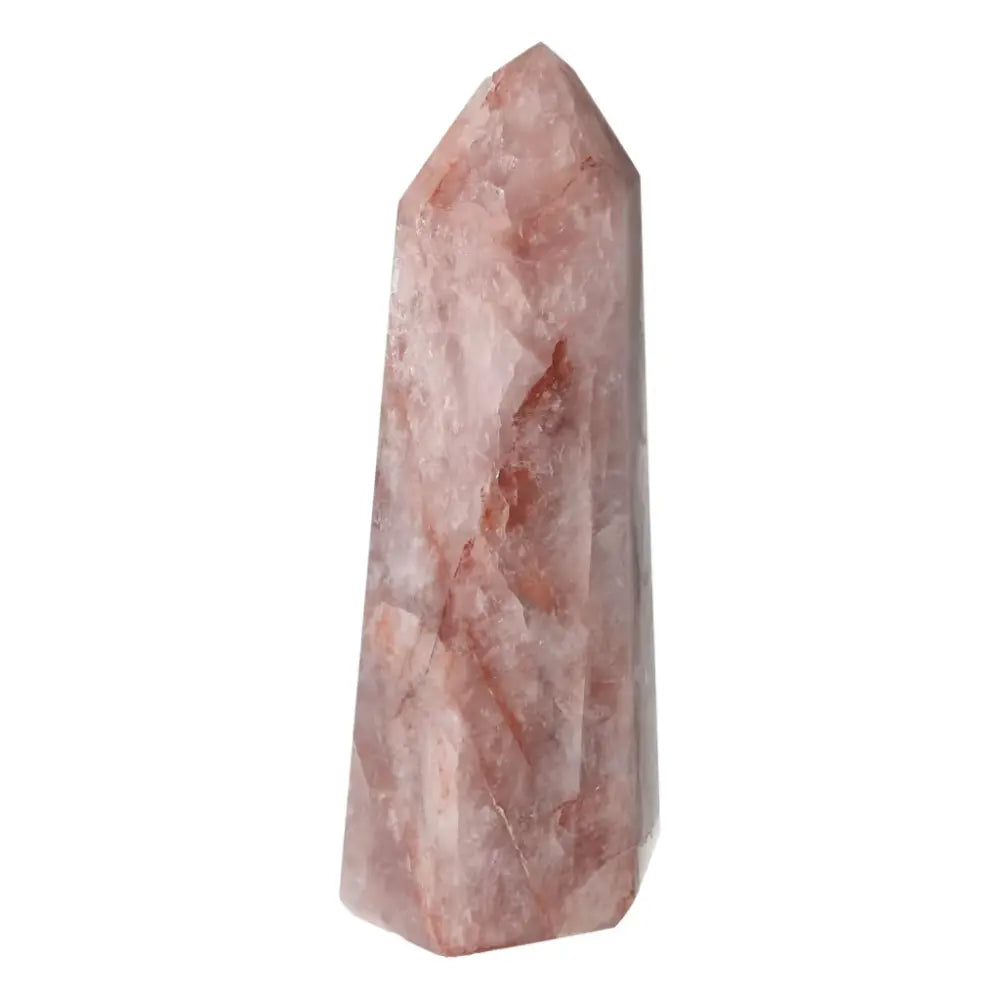Polished Point Hematoide Crystal from Sylvia Crystals, showcasing elegance and spiritual enrichment with unique metaphysical properties.
