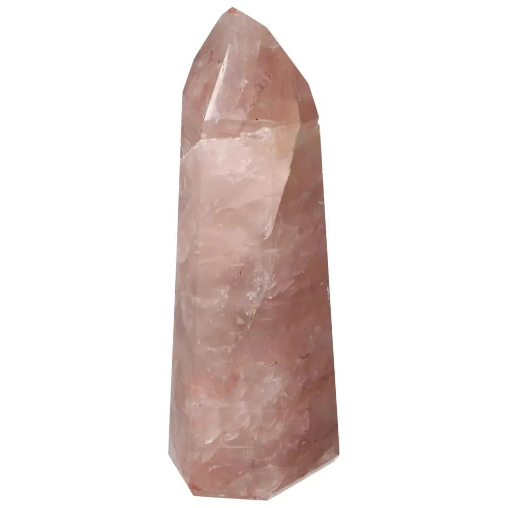 Polished Point Hematoide crystal showcasing unique hues and natural inclusions, a Sylvia Crystals luxury piece.