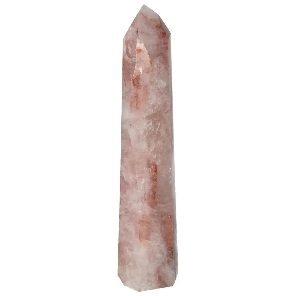 Polished Point Hematoide Crystal from Sylvia Crystals, showcasing luxury and spiritual harmony with a smooth, vibrant surface.