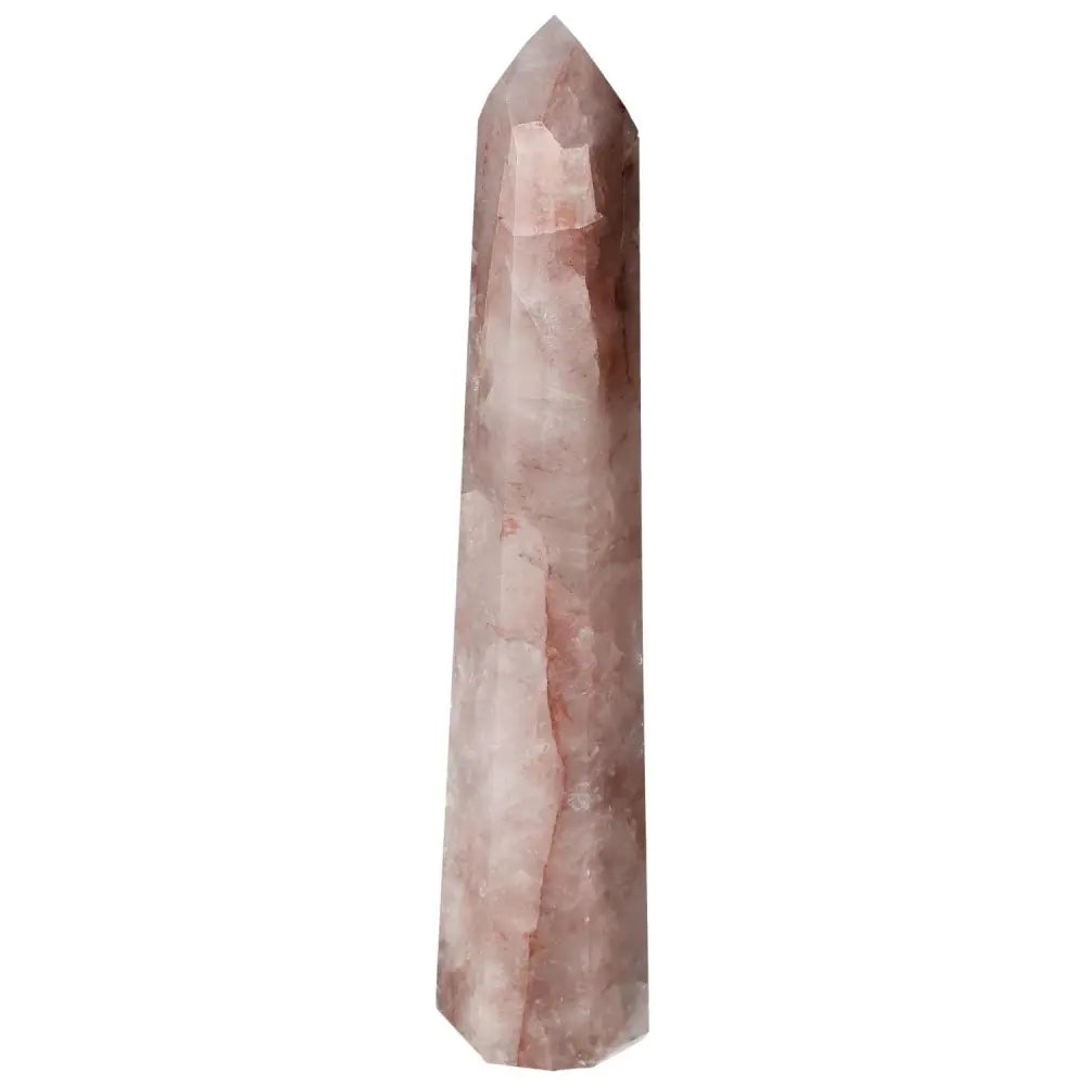 Polished Point Hematoide crystal from Sylvia Crystals, featuring a smooth surface and vibrant natural hues, symbolizing luxury and spiritual depth.