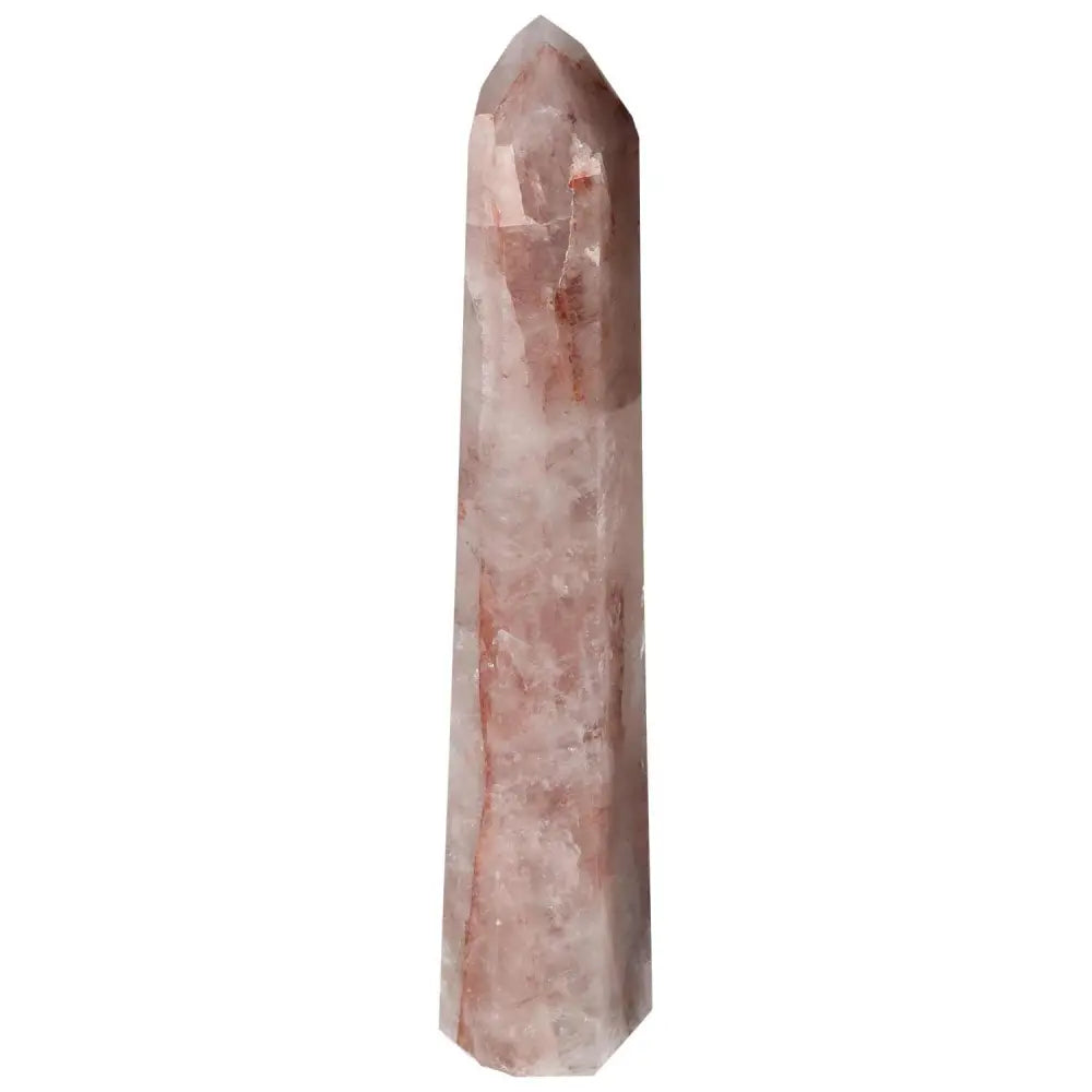 Polished Point Hematoide crystal, premium Sylvia Crystals gem, showcasing luxury and spiritual harmony with a smooth, vibrant surface.