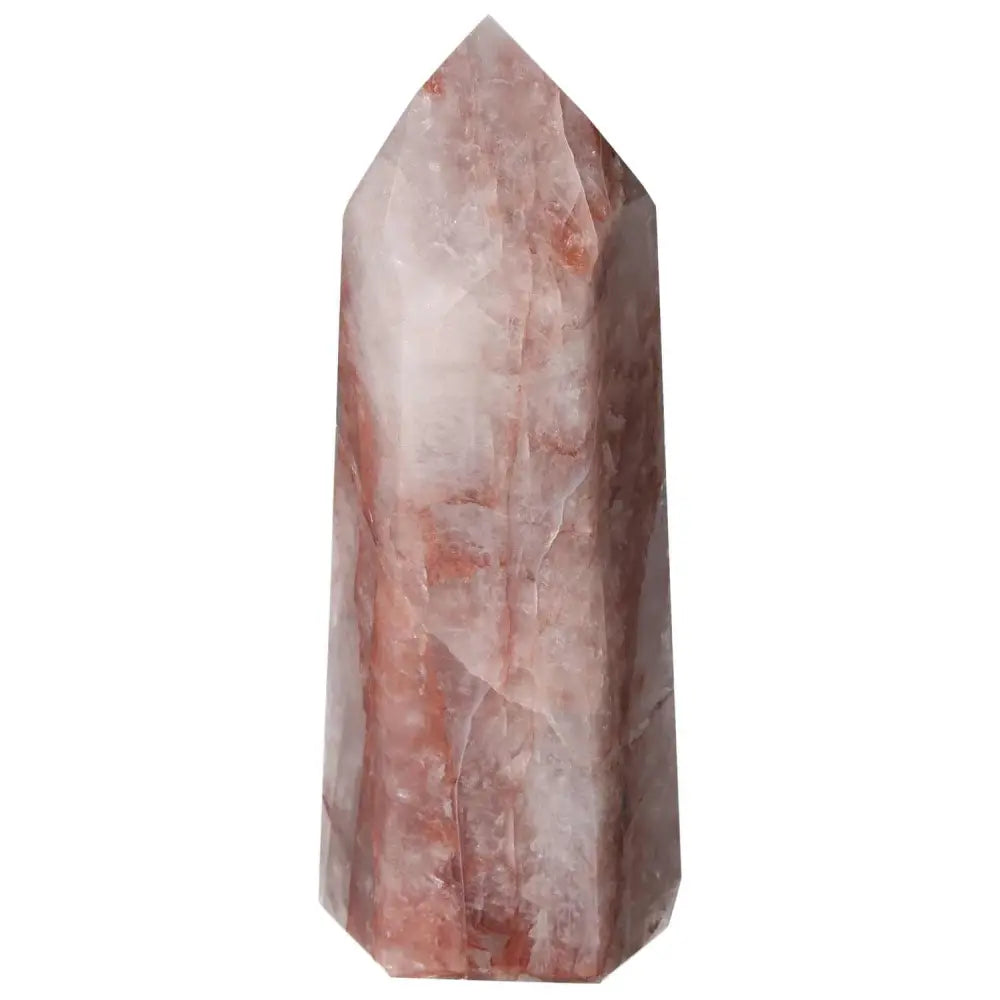 Polished Point Hematoide crystal, luxury Sylvia Crystals product showcasing divine geometry and natural harmony elegance.