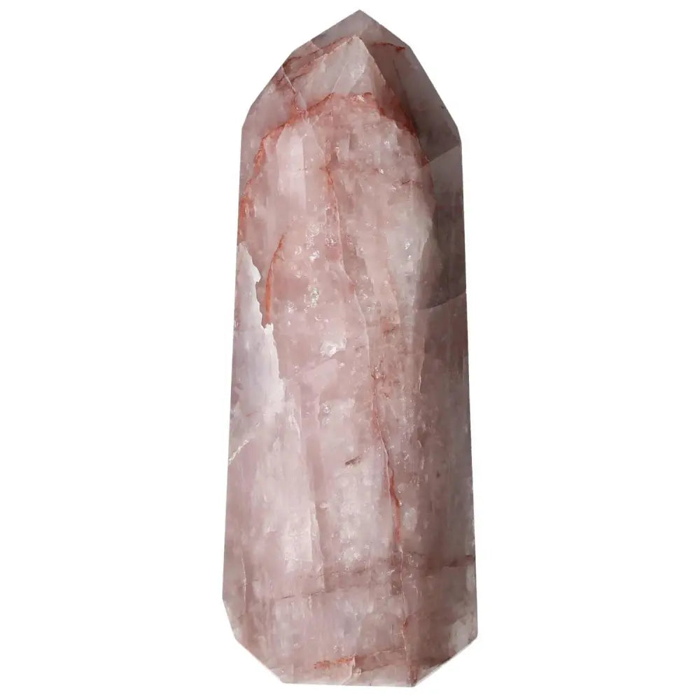 Polished Point Hematoide crystal by Sylvia Crystals, reflecting divine geometry and natural harmony, premium handpicked mineral.