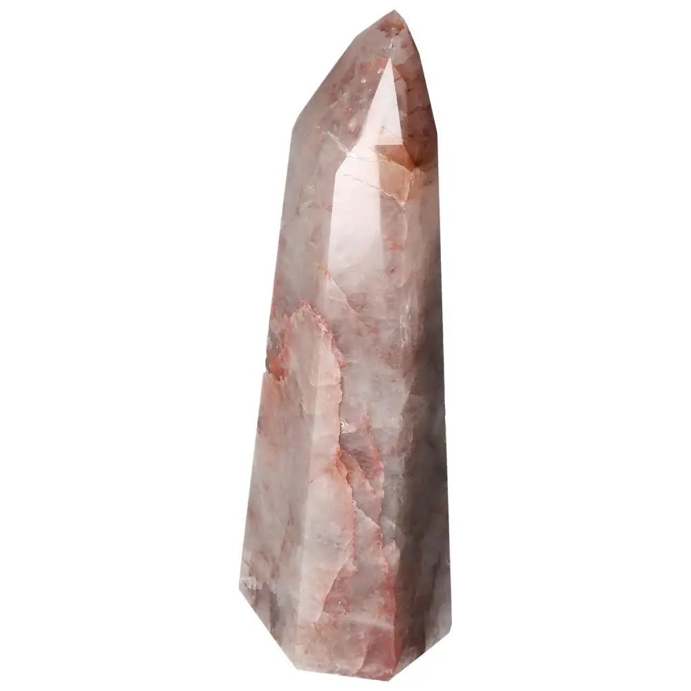 Polished Point Hematoide gemstone by Sylvia Crystals, showcasing premium quality and craftsmanship in a luxurious crystal piece.