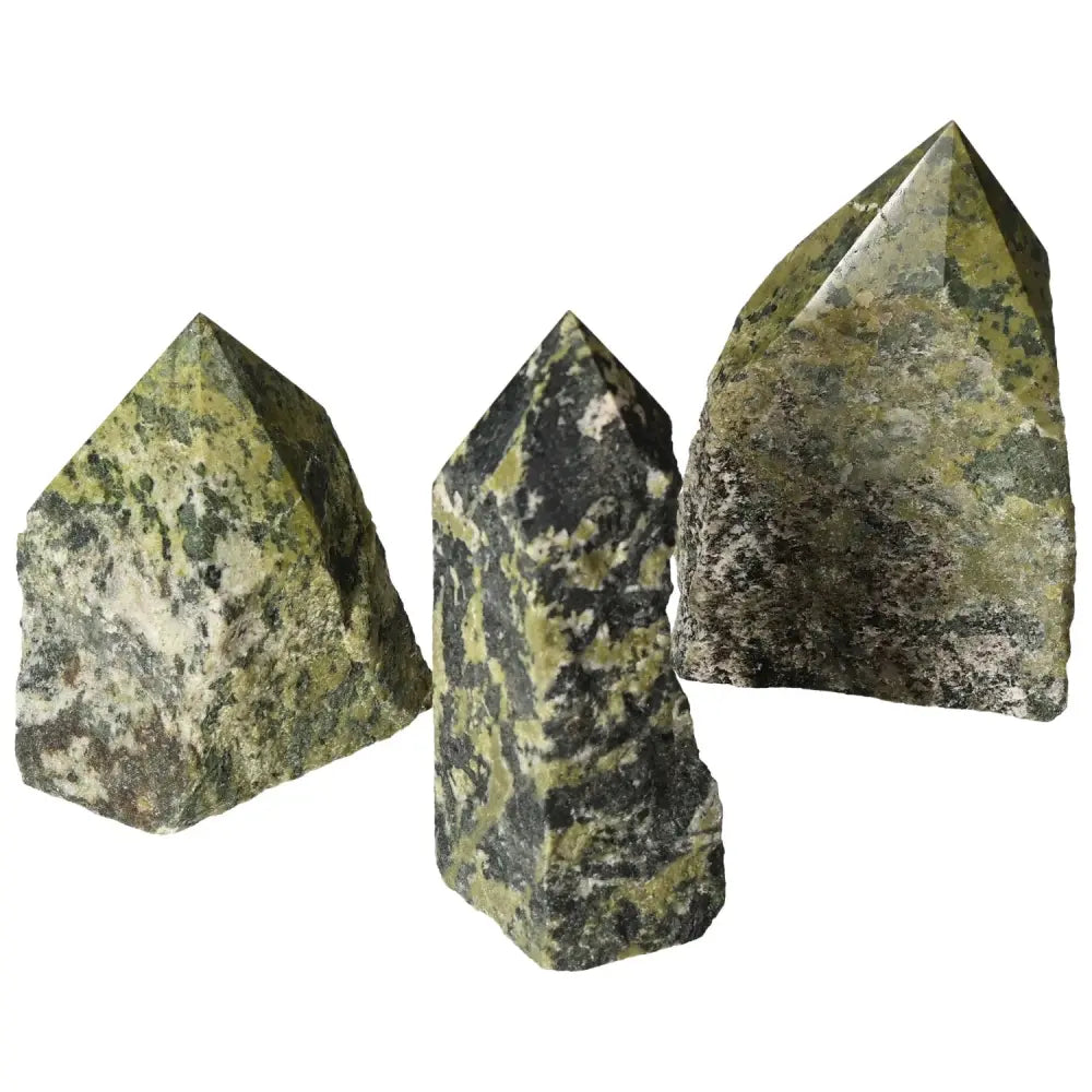 Polished Point Jadeite L gemstones by Sylvia Crystals showcasing sophisticated elegance and premium quality in natural shades.