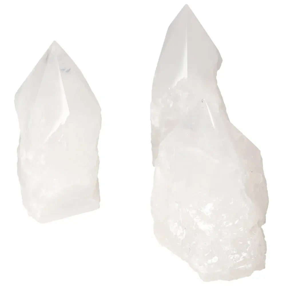 Polished Point Quartz L crystal from Sylvia Crystals, showcasing its purity and quality, ideal for energy purification and harmony.