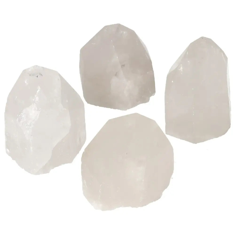 Polished Point Quartz M crystals, premium quality by Sylvia Crystals, ideal for spiritual alignment and chakra connection.
