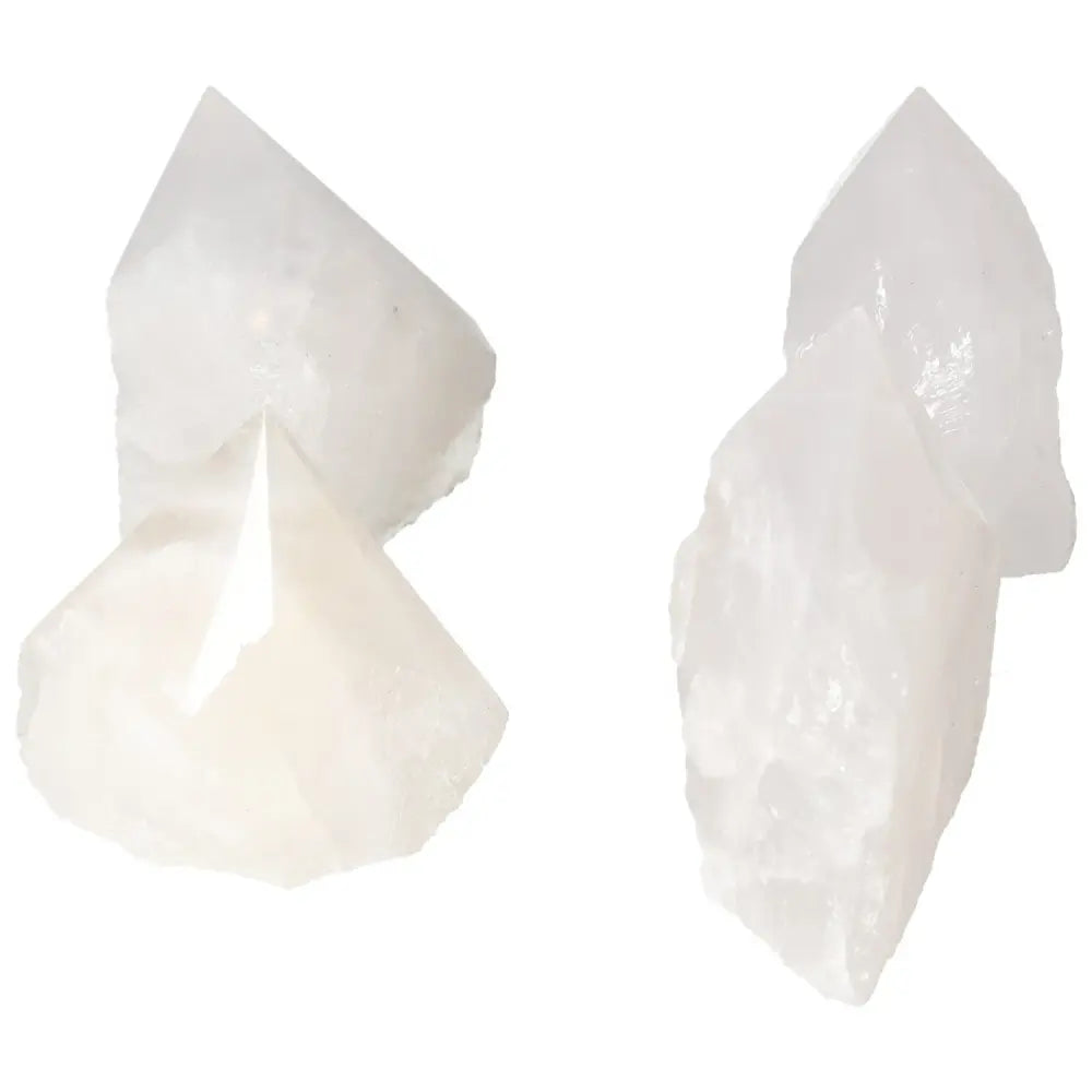 Polished Point Quartz M from Sylvia Crystals showcasing natural purity and strength for well-being and serene spaces.