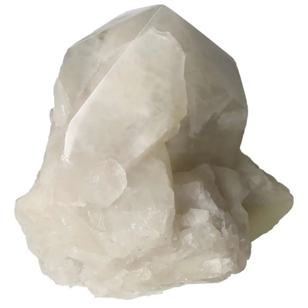 Polished Point Quartz With Sulphur from Sylvia Crystals; enhances living space and spiritual wellness with natural luminosity and energy.