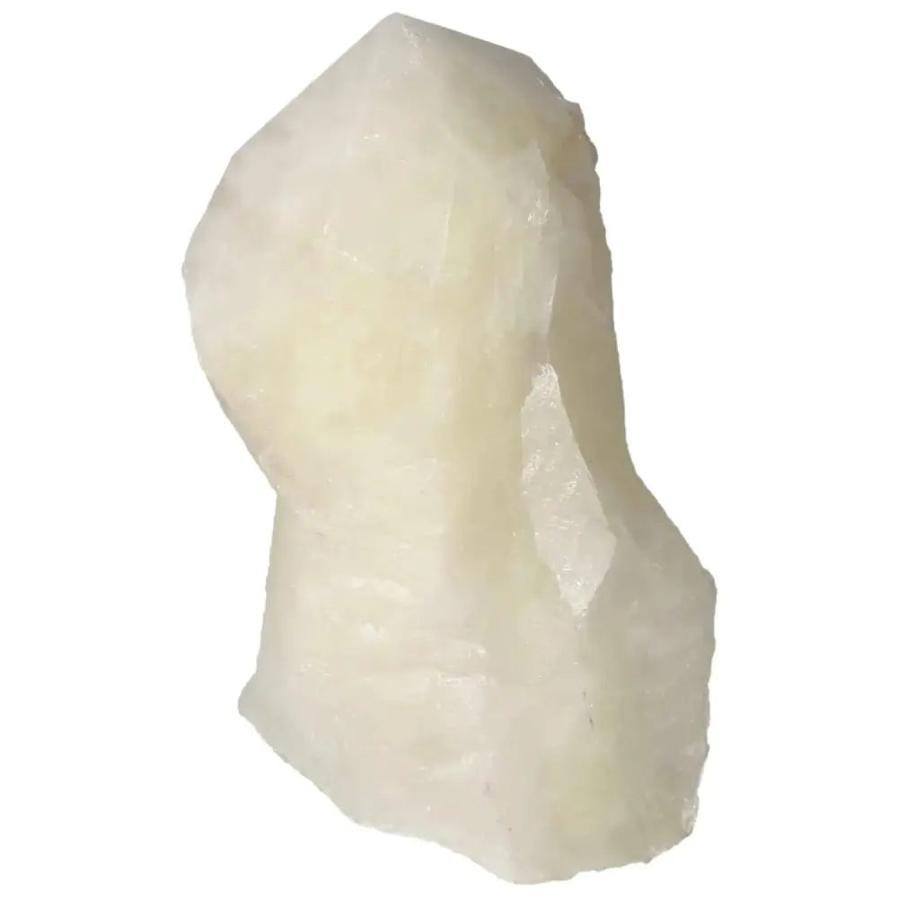 Polished Point Quartz with Sulphur Crystal from Sylvia Crystals, featuring clear quartz with vibrant sulphur inclusions for spiritual growth.