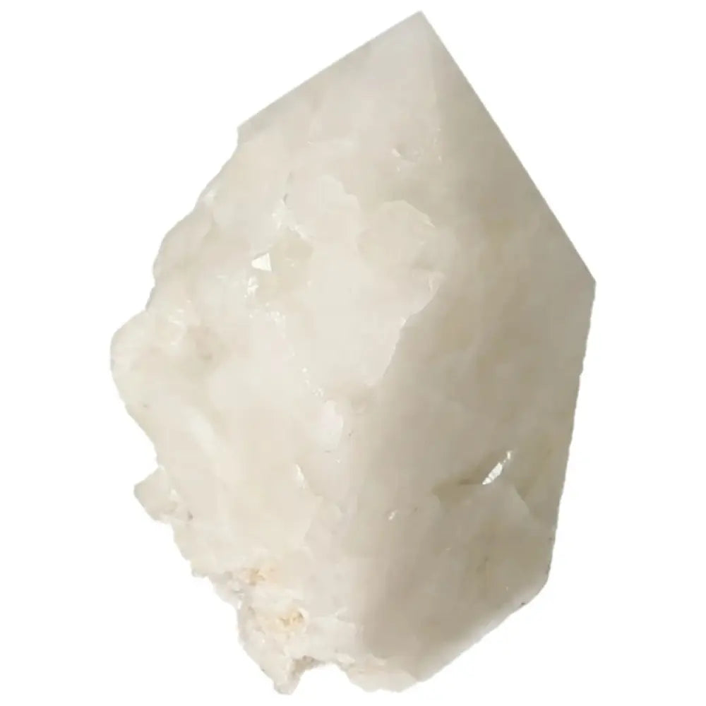 Polished Point Quartz with Sulphur from Sylvia Crystals, showcasing its brilliant yellow hue for collectors and enthusiasts.