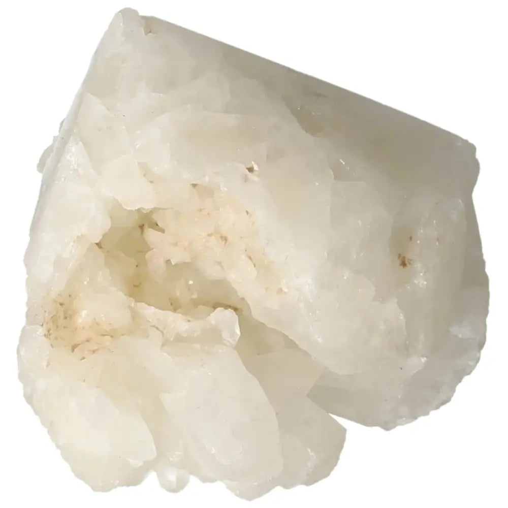 Polished Point Quartz with Sulphur from Sylvia Crystals, showcasing its clarity and vibrant energy for wellness and harmony.