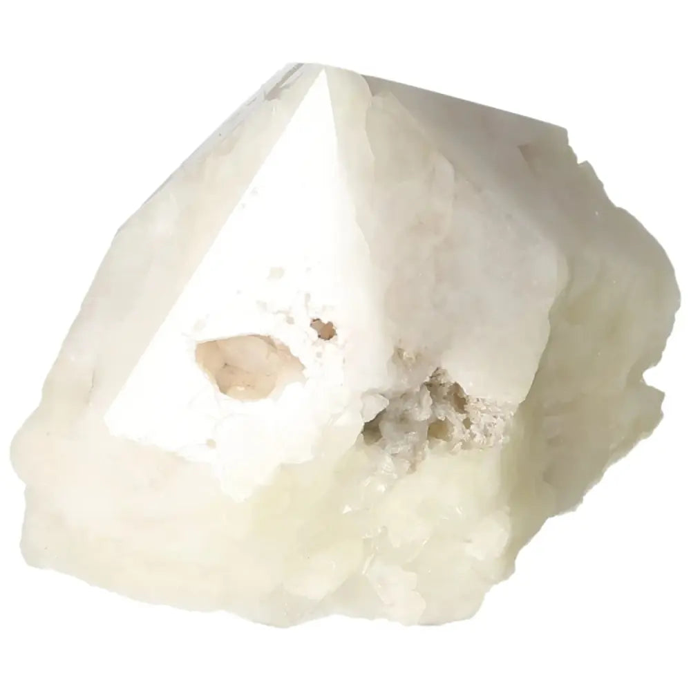 Polished Point Quartz with Sulphur gemstone displaying vibrant hues and clarity, perfect for decoration or spiritual energy, from Sylvia Crystals.
