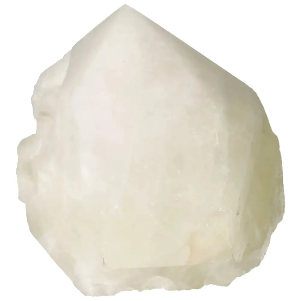 Polished Point Quartz with Sulphur crystal, luxury and spirituality fused in a Sylvia Crystals masterpiece.