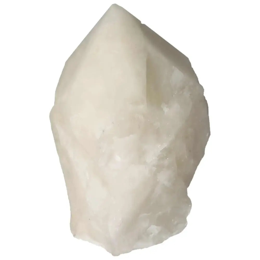 Polished Point Quartz with Sulphur crystal exhibiting natural beauty and dynamic energy from Sylvia Crystals.