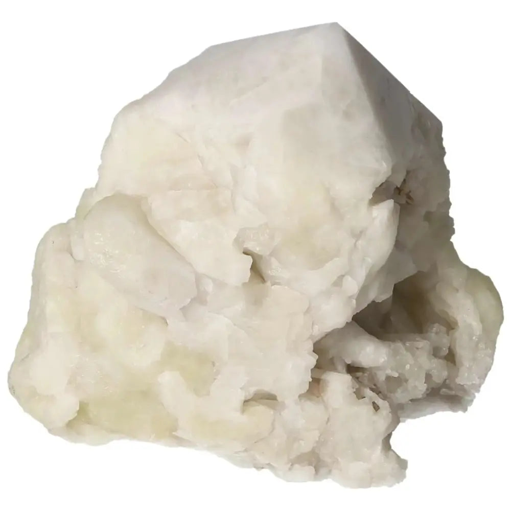 Premium Polished Point Quartz with vibrant sulphur inclusions from Sylvia Crystals, showcasing unique clarity and spiritual elegance.