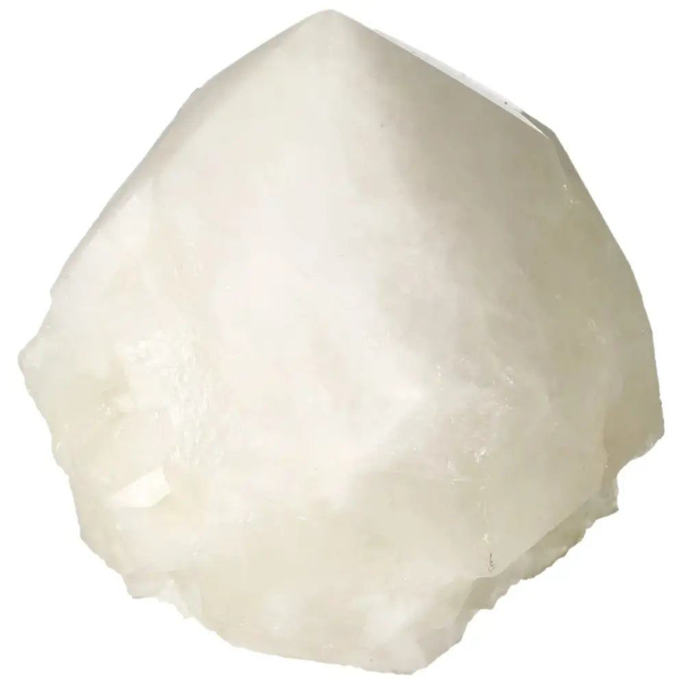 Polished Point Quartz with Sulphur crystal, reflecting light, a luxurious Sylvia Crystals creation for spiritual and aesthetic elegance.