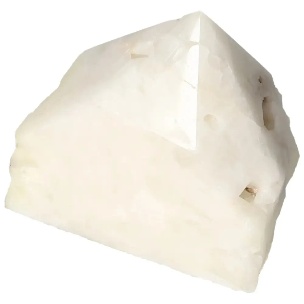 Polished Point Quartz with Sulphur from Sylvia Crystals, featuring clear quartz and vibrant sulphur hues, perfect for decor and energy.