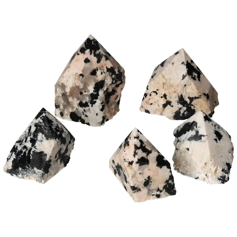 Polished Point Tourmaline with Feldspar, showcasing unique prismatic crystals and premium craftsmanship for luxury energy balance.